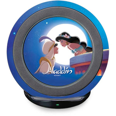 Disney Aladdin and Princess Jasmine Kiss Fast Charge Wireless Charging Stand Skin